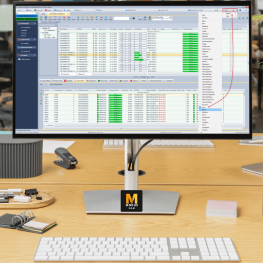 nowy interfejs Modus 5.0 AI, nowe ikony