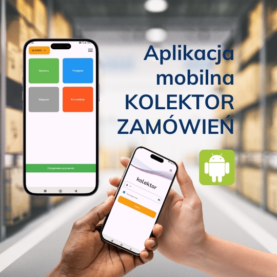 aplikacja mobilna kolektor zamówień