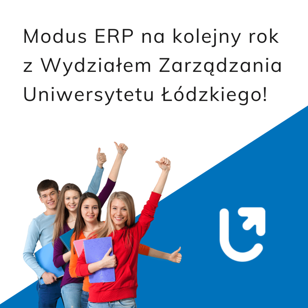 W RHO Software wspieramy edukacje, dlatego przedłużamy licencję Modus ERP na kolejny rok z Wydziałem Zarzadzania UŁ!